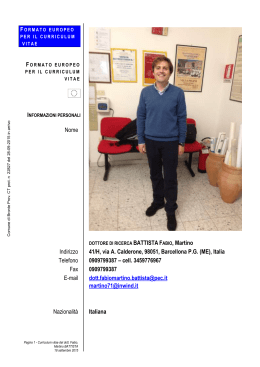 Nome Indirizzo 41/H, via A. Calderone, 98051, Barcellona P.G. (ME