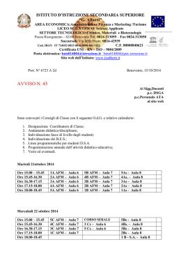 Consiglio di classe ottobre 20142015 >>.