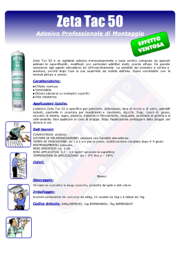 mino Zeta Tac 50 &egrave; un sigillante adesivo monocomponente a base