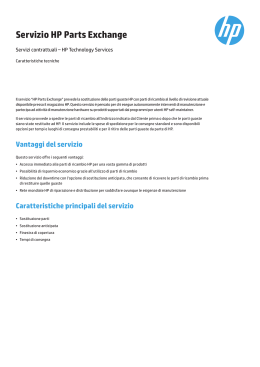 Servizio HP Parts Exchange