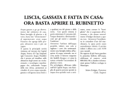 LISCIA, GASSATA E FATTA IN CASA: ORA BASTA APRIRE IL