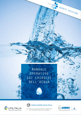 Manuale operativo sui chioschi dell`acqua