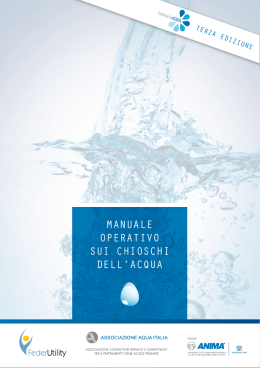 MANUALE OPERATIVO SUI CHIOSCHI DELL`ACQUA