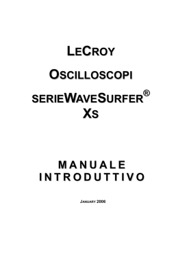 lecroy oscilloscopi serie wave surfer