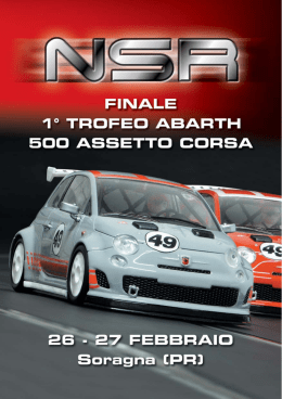Regolamento - NSR Trofeo Abarth 500 Assetto Corse
