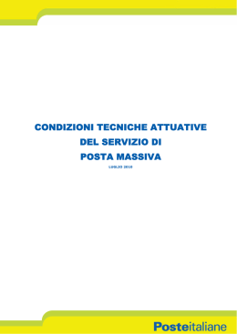 Manuale posta massiva Poste Italiane S.p.A.