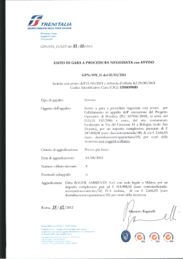 Senza titolo - Gare di Trenitalia