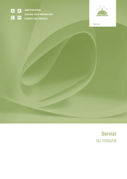 PDF Opuscolo &laquo;Servizi su misura