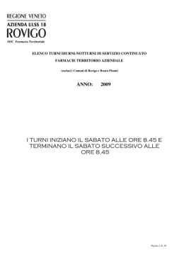 TURNI PROVINCIA - A4 Mod 3