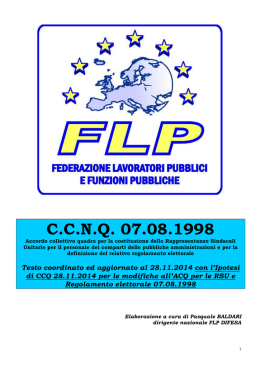 testo coordinato con l`ipotesi di CCNQ 28.11.2014 per