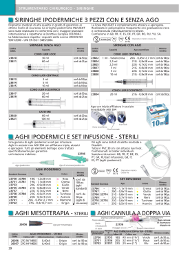 sterili aghi ipodermici e set infusione - sterili aghi cannula a