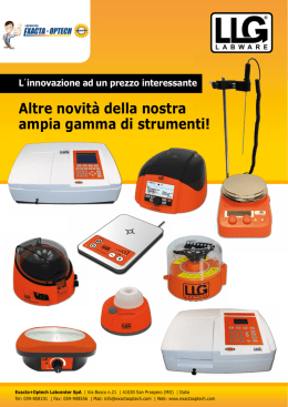 llg-flyer - Exacta Optech+Labcenter SpA