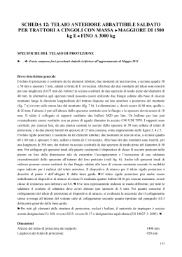 TELAIO ANTERIORE ABBATTIBILE SALDATO PER TRATTORI A