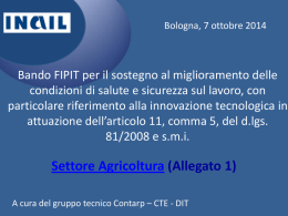 Slides Agricoltura - Regione Emilia