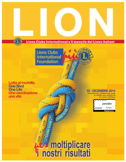 Dicembre 2014 - Lions Club International &ndash; Multidistretto 108 ITALY