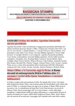 SASSARI Ordine dei medici, Agostino Sussarellu
