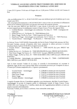 VERBALE AGGIUDICAZIONE PROVVISORIO