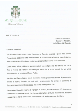 Lettera ai Sacerdoti - Formazione Permanente