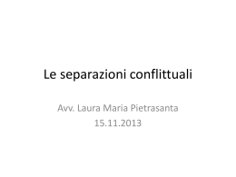 Le separazioni conflittuali -Pietrasanta
