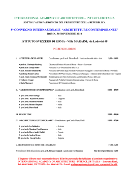 INTERNATIONAL ACADEMY OF ARCHITECTURE