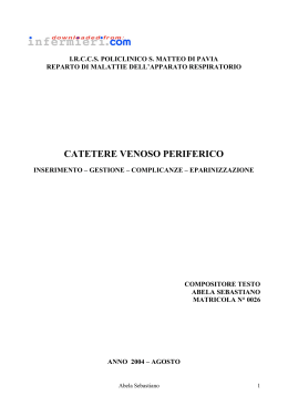 Catetere venoso periferico - Area-c54