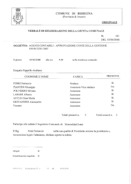 Agenti contabili: approvazione conti della
