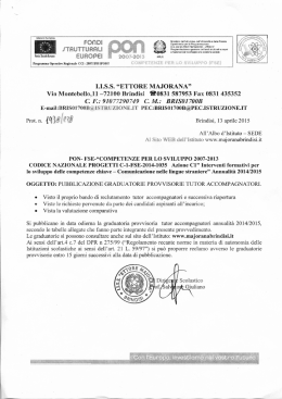 I.I.S.S. “ETTORE MAJORANA” Via Montebello,ll