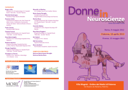 Scarica il programma - Donne In Neuroscienze