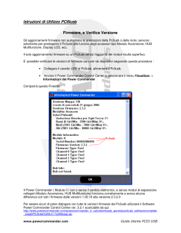 Istruzioni di Utilizzo PCIIIusb Firmware, e Verifica Versione