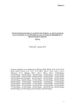 TIVG - Autorit&agrave; per l`energia elettrica e il gas