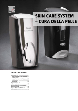 SKIN CARE SYSTEM &ndash; CURA DELLA PELLE