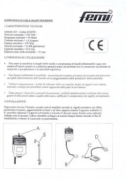 Scarica e stampa il manuale d`uso del prodotto