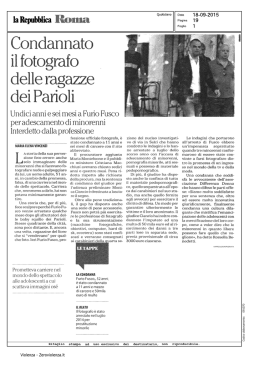 Undici anni e sei mesi a Furio Fusco per adescamento di minorenni