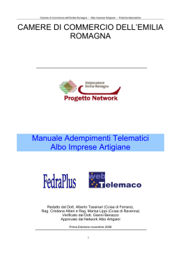 manuale - Camera di Commercio di Bologna