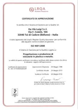 ®LRQA - Da Vià Luigi S.r.l.