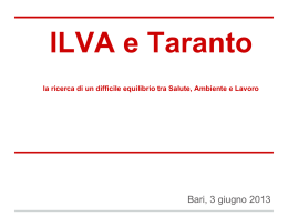 ILVA - Taranto - Sinistra Ecologia Libert&agrave;