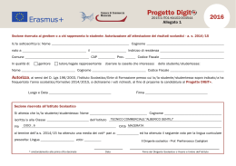 Progetto DIGIT+ Erasmus Plus - Allegato 1: Autorizzazione e