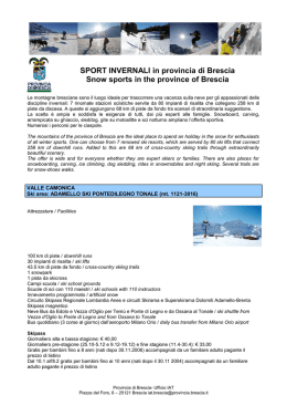 Sport invernali - Provincia di Brescia