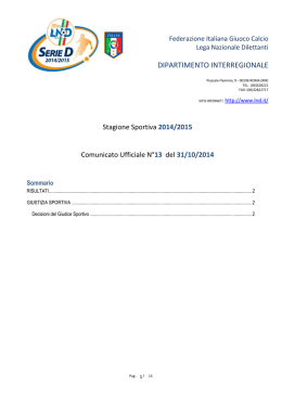 Sedicesimi di finale - Lega Nazionale Dilettanti