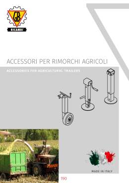 Accessori per rimorchi agricoli - Accessories for agricultural trailers