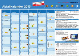 Abfallkalender 2015 - Hanbuch
