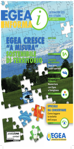 Egea informa n. 2 – luglio 2014