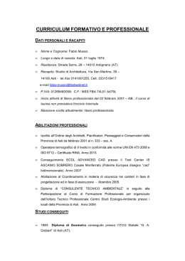 CV FABIO MUSSO AGGIORNATO LUGLIO 2015