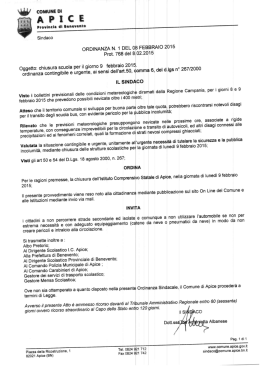 ordinanza chiusura scuola