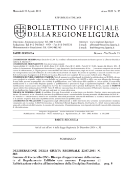 N. 33 parte II_N05parteII - Bollettino Ufficiale Regione Liguria