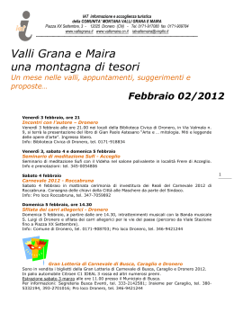 Febbraio 2012 - Tradizione delle Terre Occitane