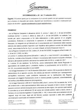 :f— Società Regionale per ia Sanità S.p.A.