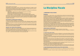 La Disciplina Fiscale
