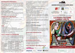 LA RIABILITAZIONE CAMBIA VOLTO