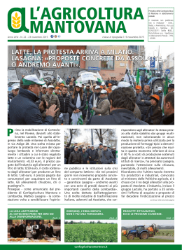 L` Agricoltura Mantovana n° 22 del 23 novembre 2015